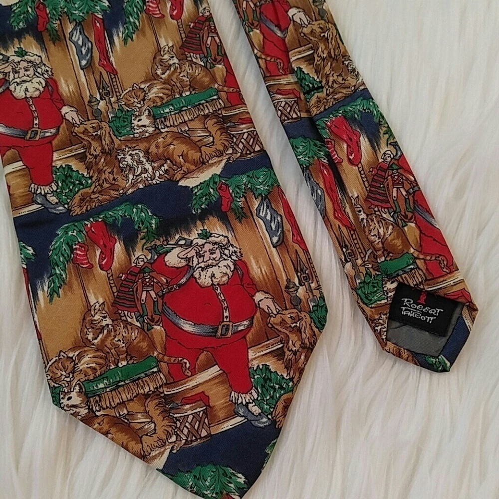 Vintage Christmas Santa Tie 58"